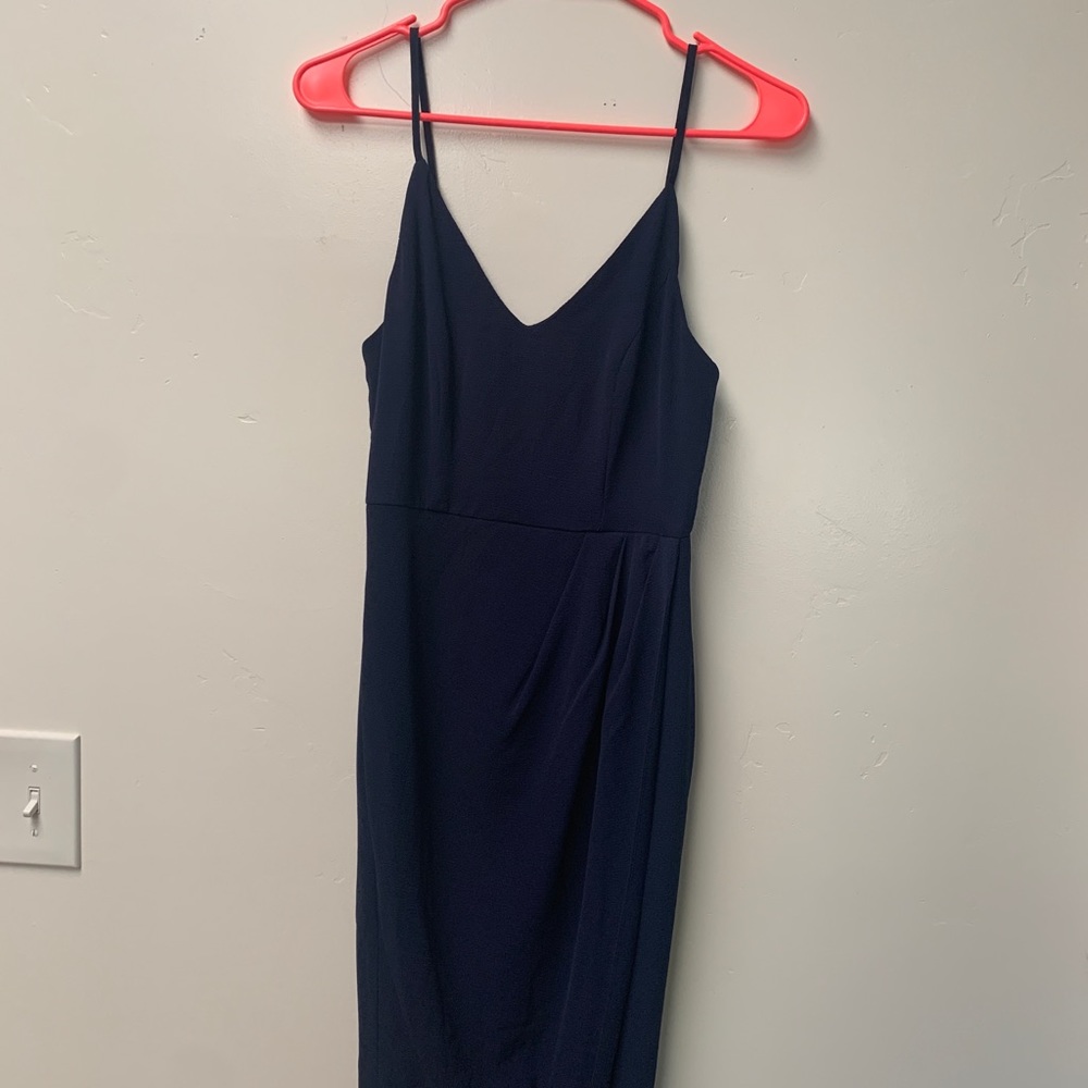 Showpo Navy Midi Tapered Dress